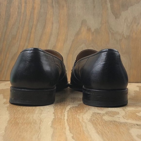 Magnanni Kiltie Tassel Black Leather Loafers - Picture 4 of 10